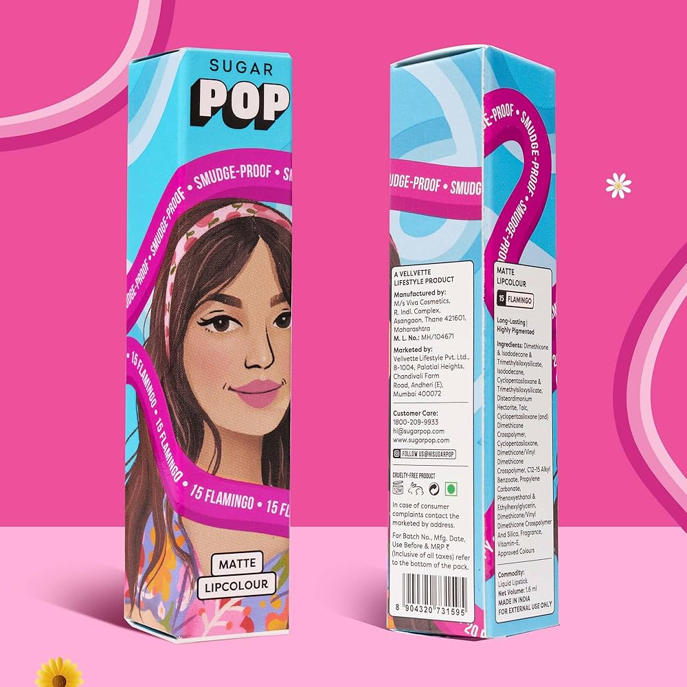 SUGAR POP 15 MATTE LIPSTICK FLAMING SUGAR POP 15 MATTE LIPSTICK FLAMING